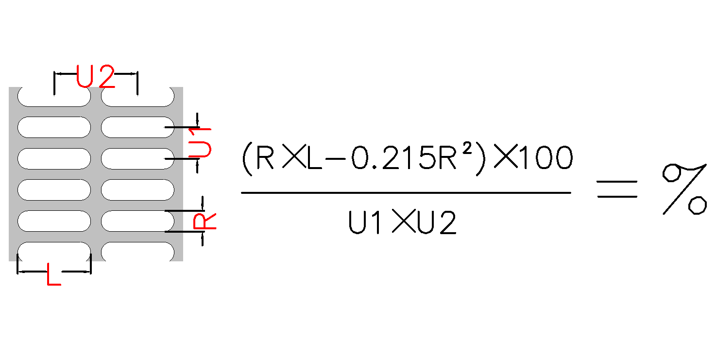 直排長(zhǎng)圓孔示意圖